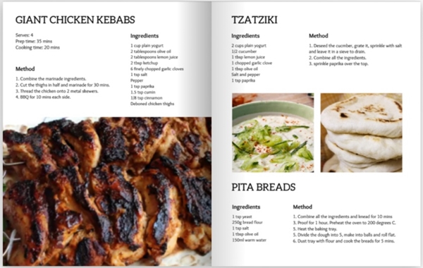 Show details for 8.5 x 11 Cookbook | for delivery in the US only